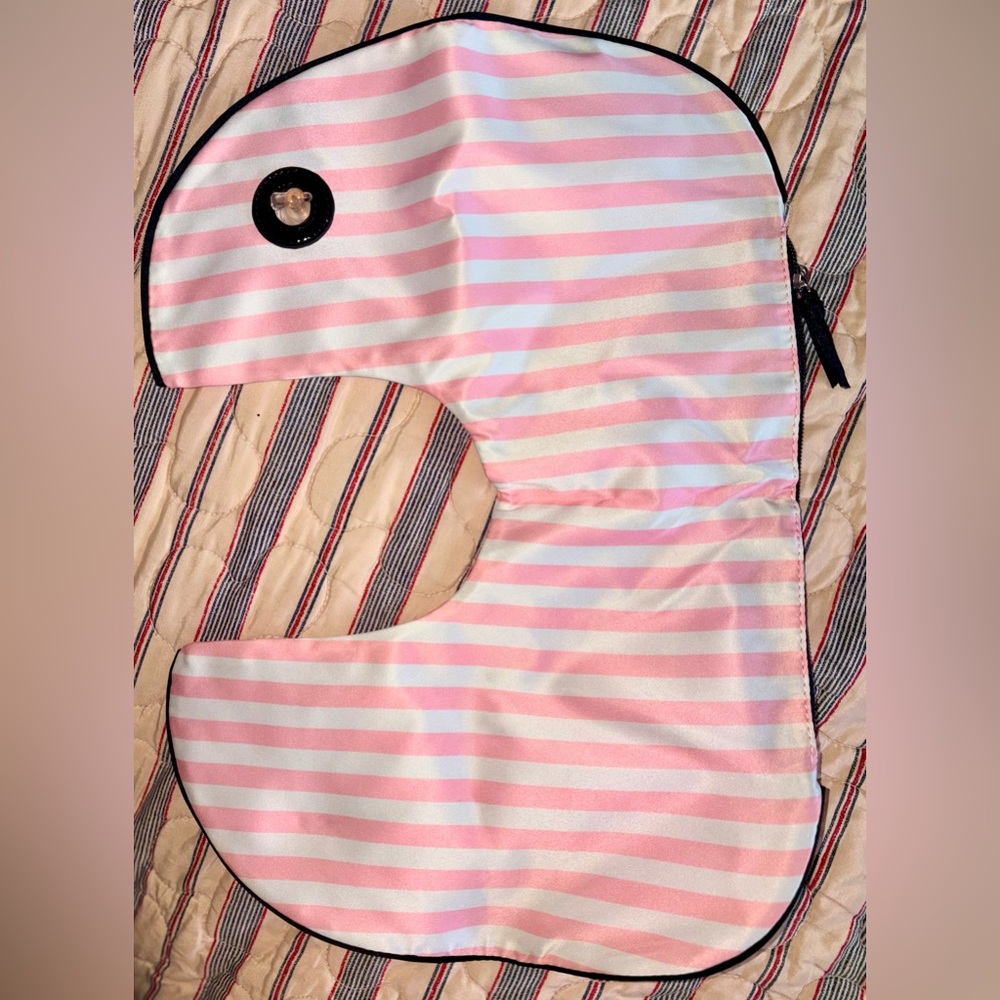 Iconic Victoria's Secret Pink and White Striped Travel Pillow Set - Picture 3 of 9